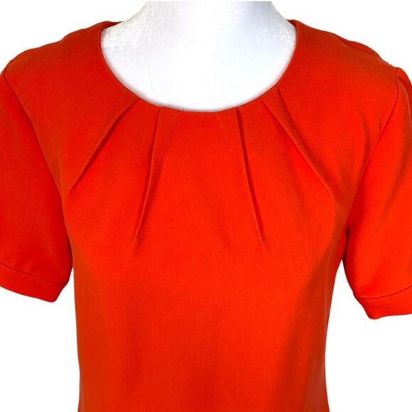 Banana Republic Womens S Top Orange Darted Neck Banded Bottom Women's - Picture 5 of 12